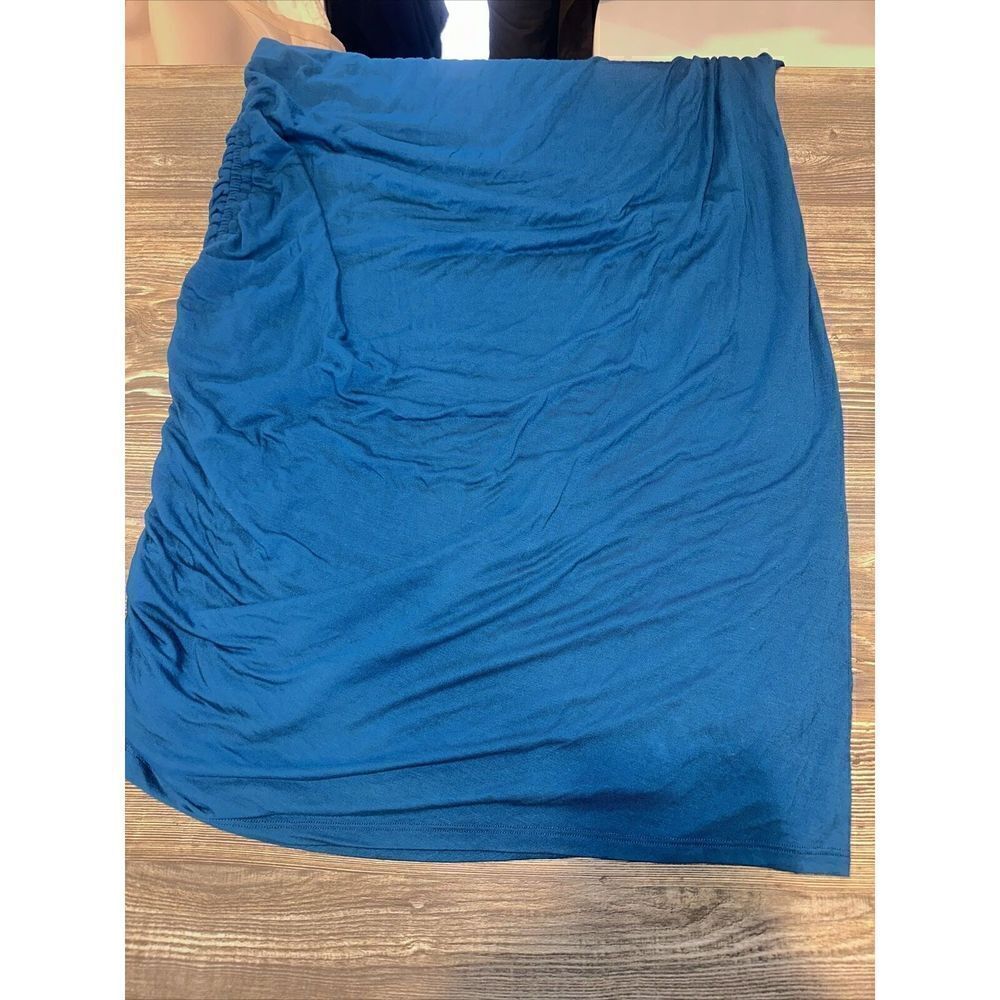 Women's Ruched Knit Mini Dress - A New Day Teal XXL. NWT. M - Picture 2 of 6